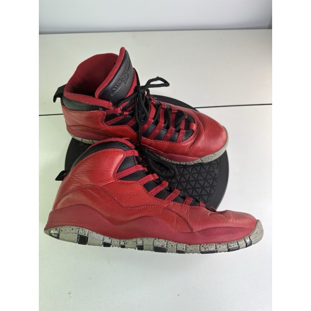 Nike Air Jordan Retro 10 Athletic Shoes Men's  Sz 10 705178-601 Red/Black, VG